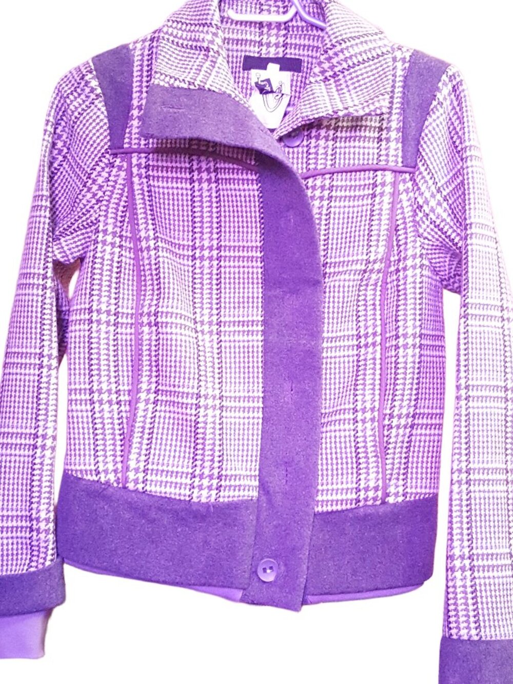 Wool Button Jacket Made In Canada Woman Medium [80% Wool]